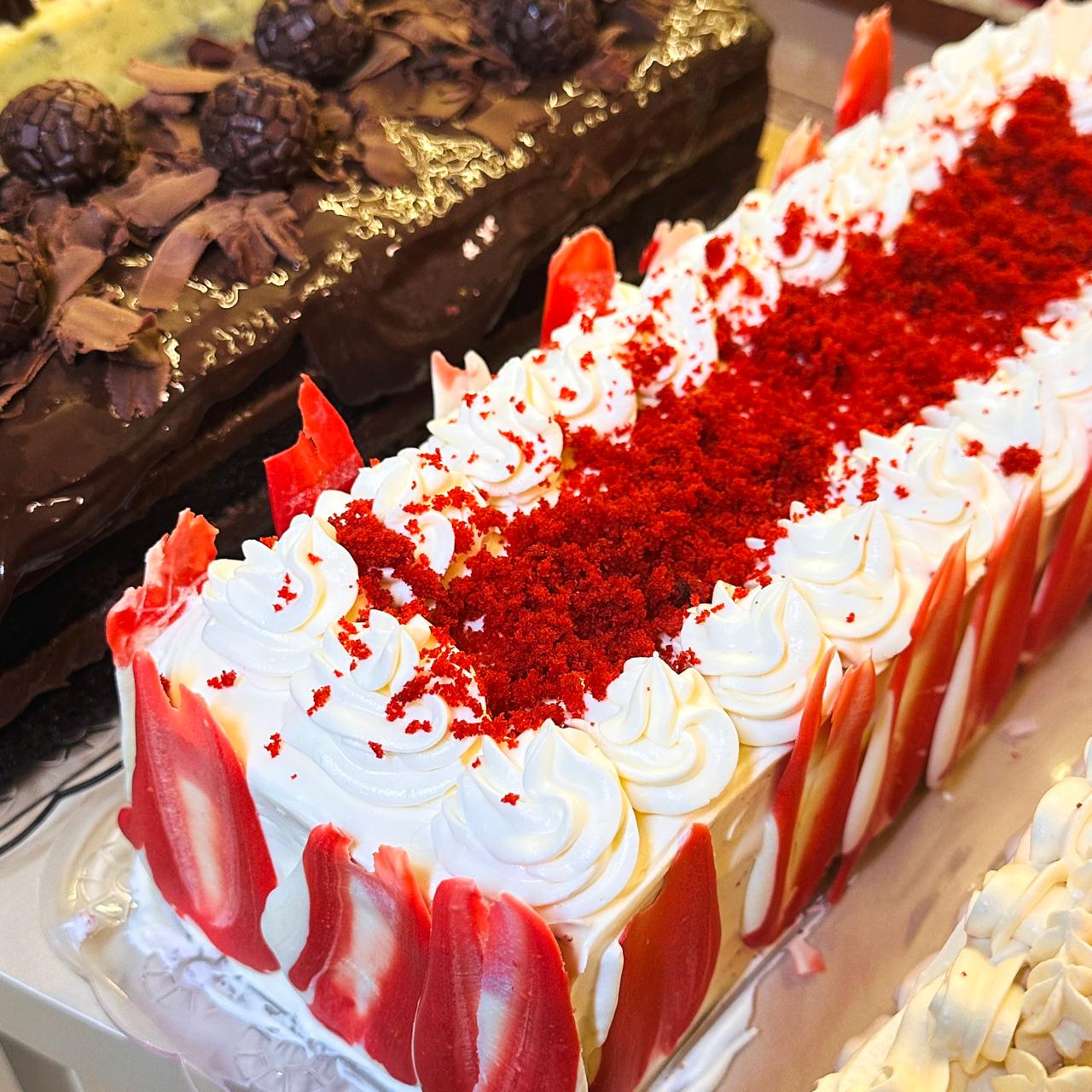 Fatia de Red velvet com cream cheese
